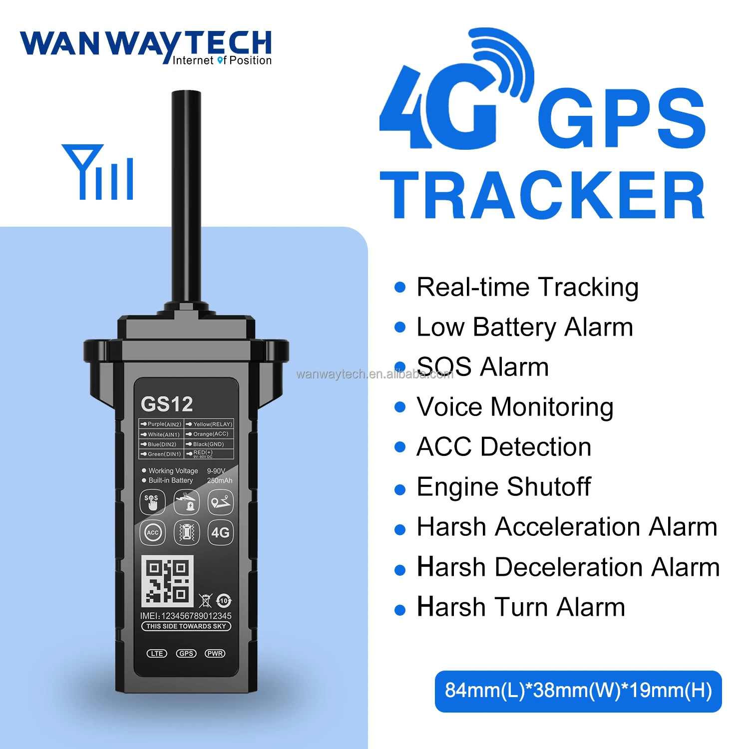 Anti Jammer Ip67 Tracker With Beep Alarm Cut Engine Remotely Fleet