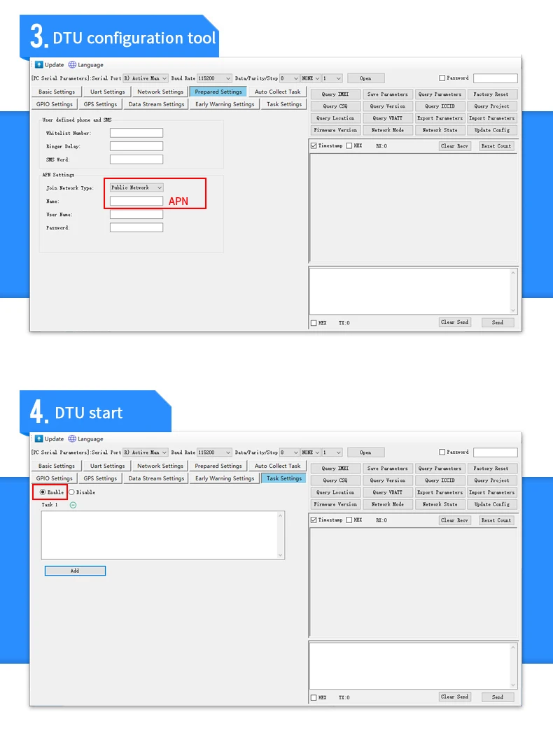 Wireless Data Transmission DTU 4G Gsm RTU MQTT Protocol