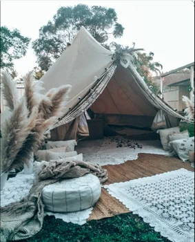 4M Outdoor Camping Waterproof Safari Tent - Luxury Glamping