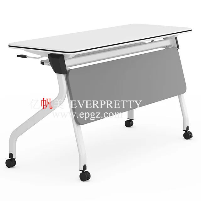 Folding School Library Furniture Reading Study Desk Movable Student Table