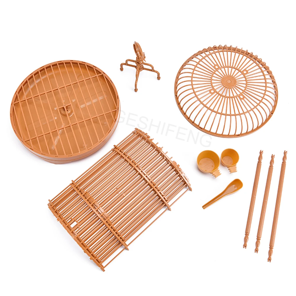 Drop Shipping High Strength Engineering Plastics Outdoor Chinese Style With Hook Handing Walking Portable Parrot Bird Cage