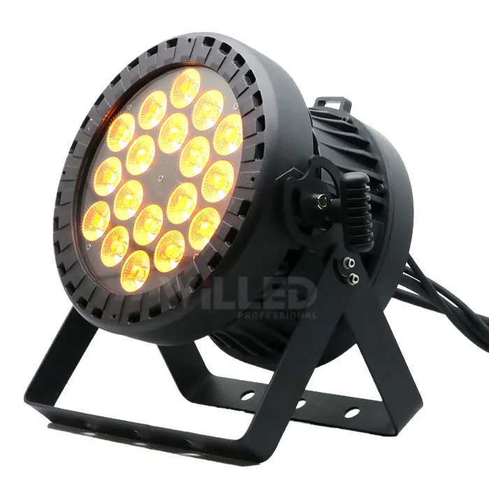 Projecteur RGBW étanche IP65 18x10w, lumière de scène DMX512, équipement d'éclairage Disco Dj