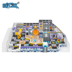 Commercial Indoor Playground for Children Soft Game Center with Ball Pit and Large Slide