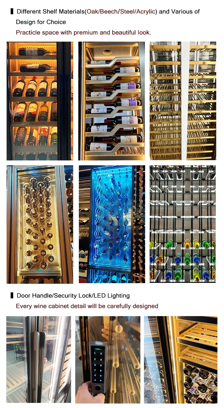 Barley Cellar Customized Constant Temperature Display Wine Rack