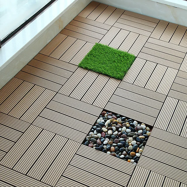 Hot sale of high quality WPC Decking outdoor garden waterproof and corrosion resistant wood plastic composite tiles