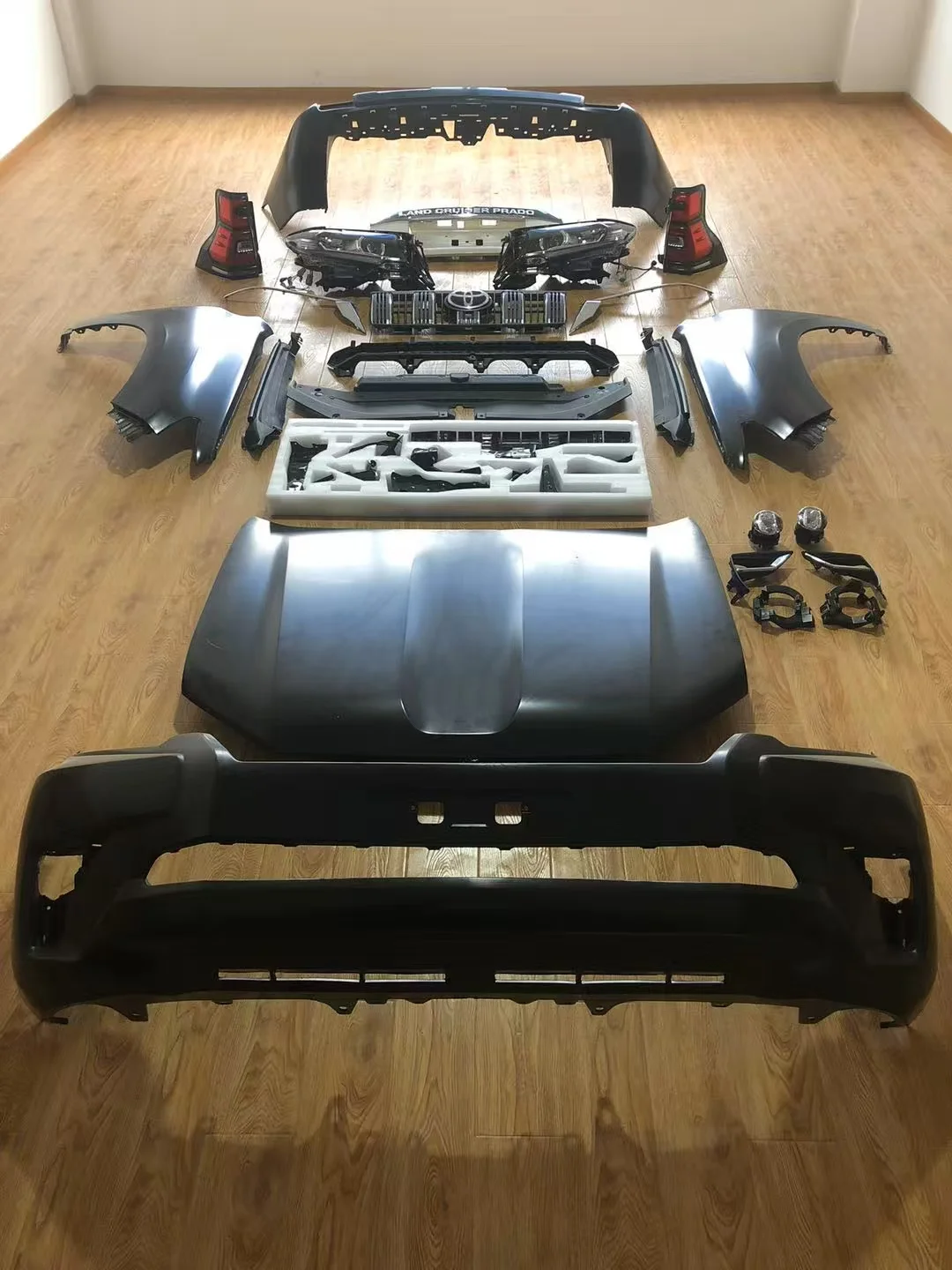 TDCMY 2012 Old to New 2018 Facelift Bodykit Rear Front Bumper Grille Head Light Body Kit for Toyota Prado 150 FJ150 supplier