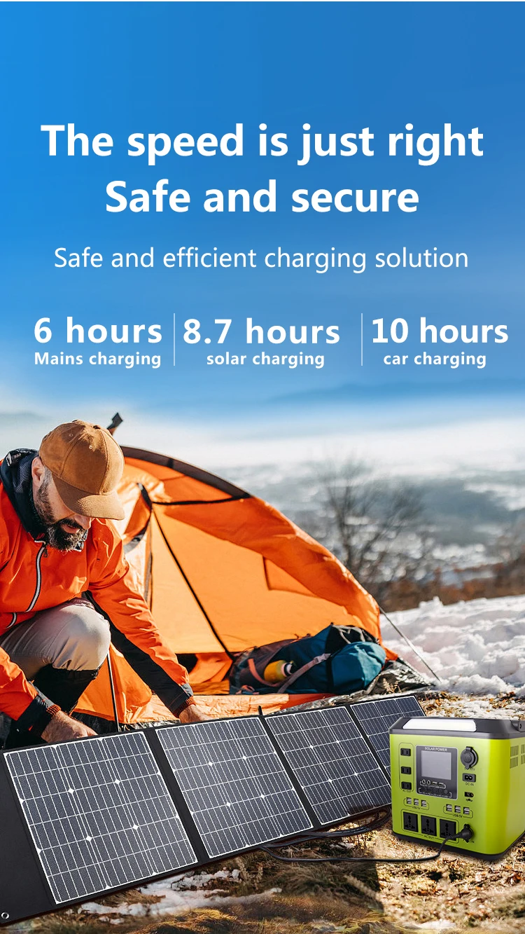 High Quality 1500W LED Display Camping Outdoor Emergency Charging Solar Energy Storage Portable Power Station