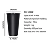 90-500 matte black injection molded cup