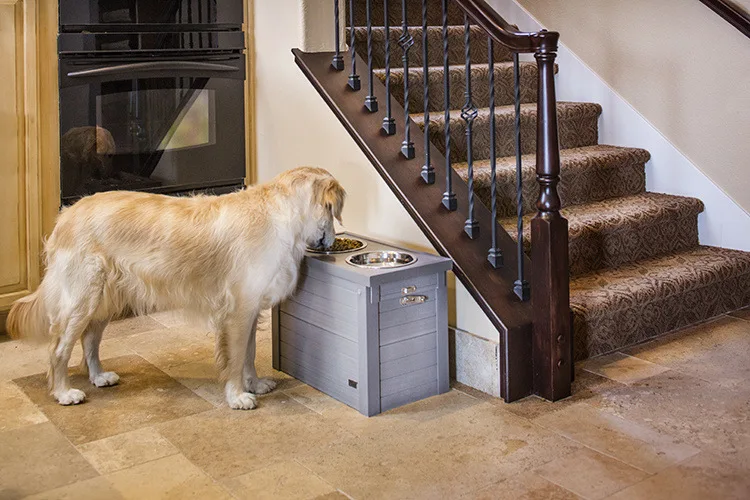 Pet Bowl Storage Bucket cat Food Dog Food Preservation Moisture-proof Dry Storage Bucket and Bowl Two in One factory