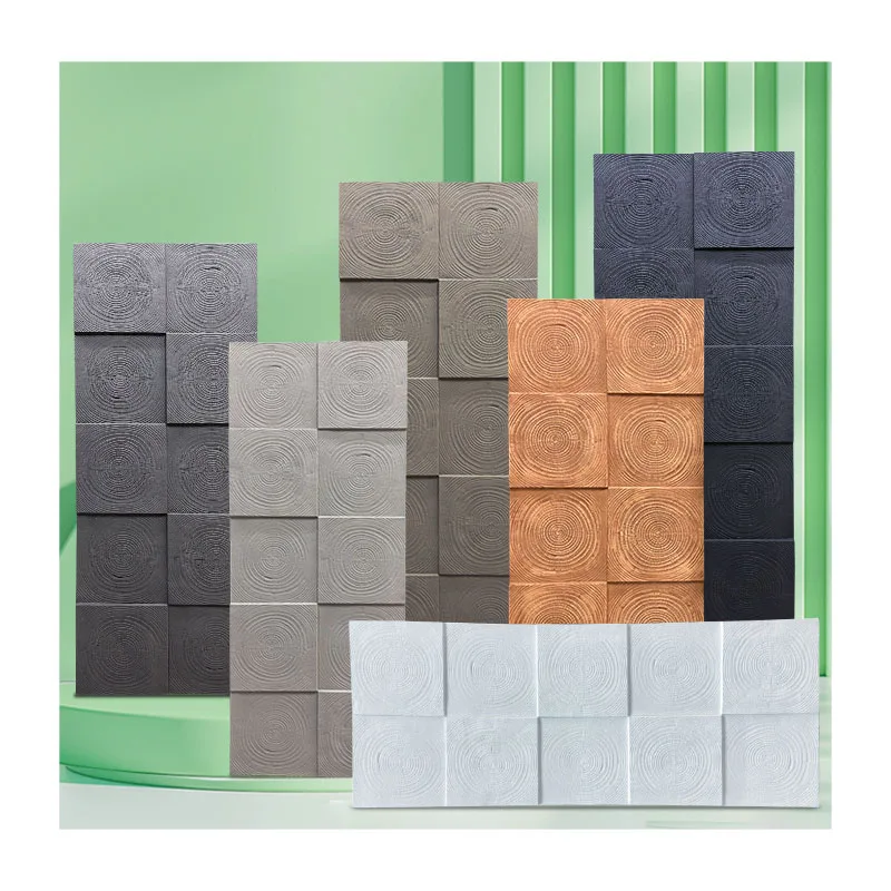 PU Wood Growth Ring Texture Polyurethane Artificial Stone Wall Panel ...