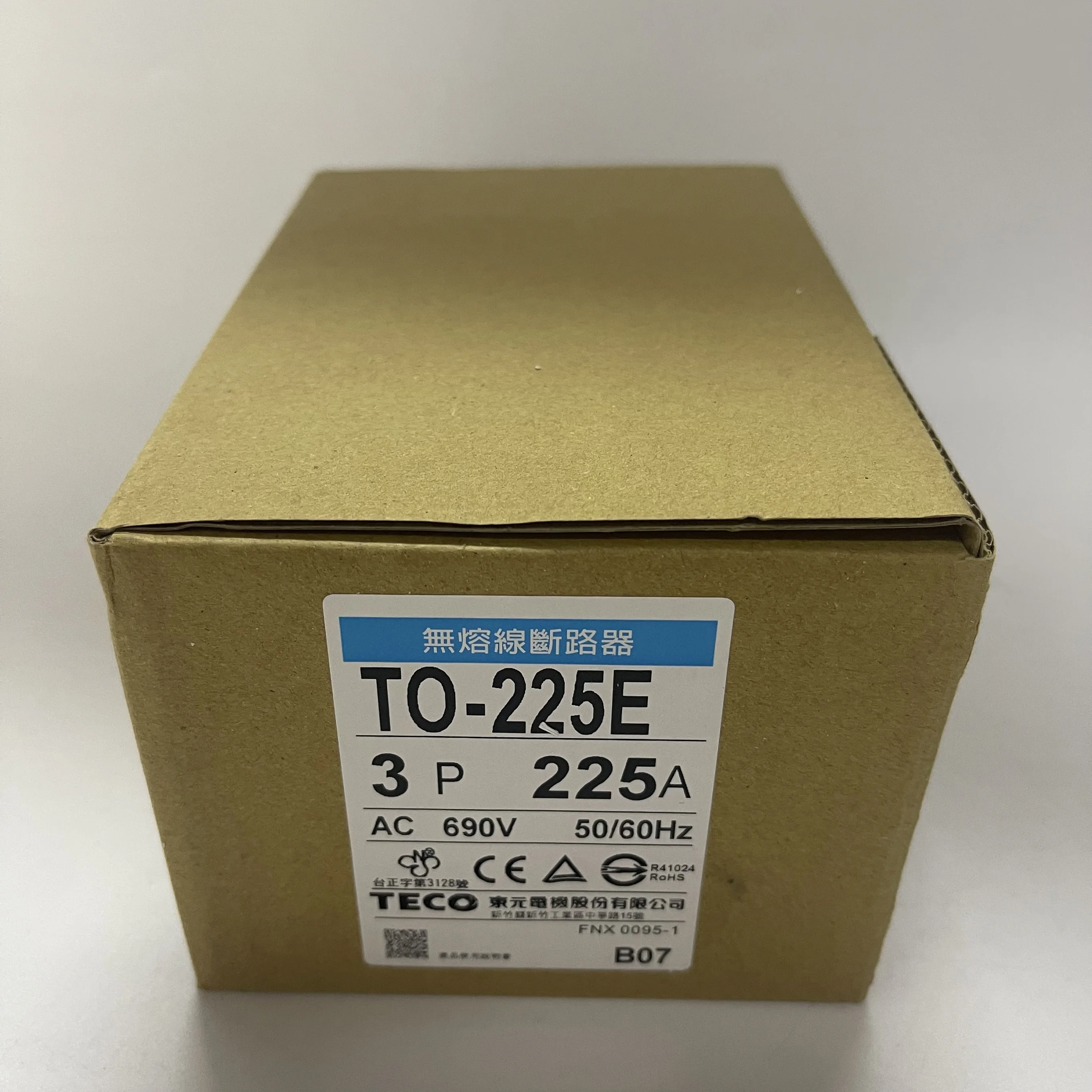 TECO No-Fuse Circuit Breaker TO-225E 3P 225A