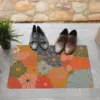 Retro colorful floral print