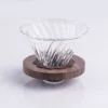 Walnut wood strainer with transparent insert [Regular style]
