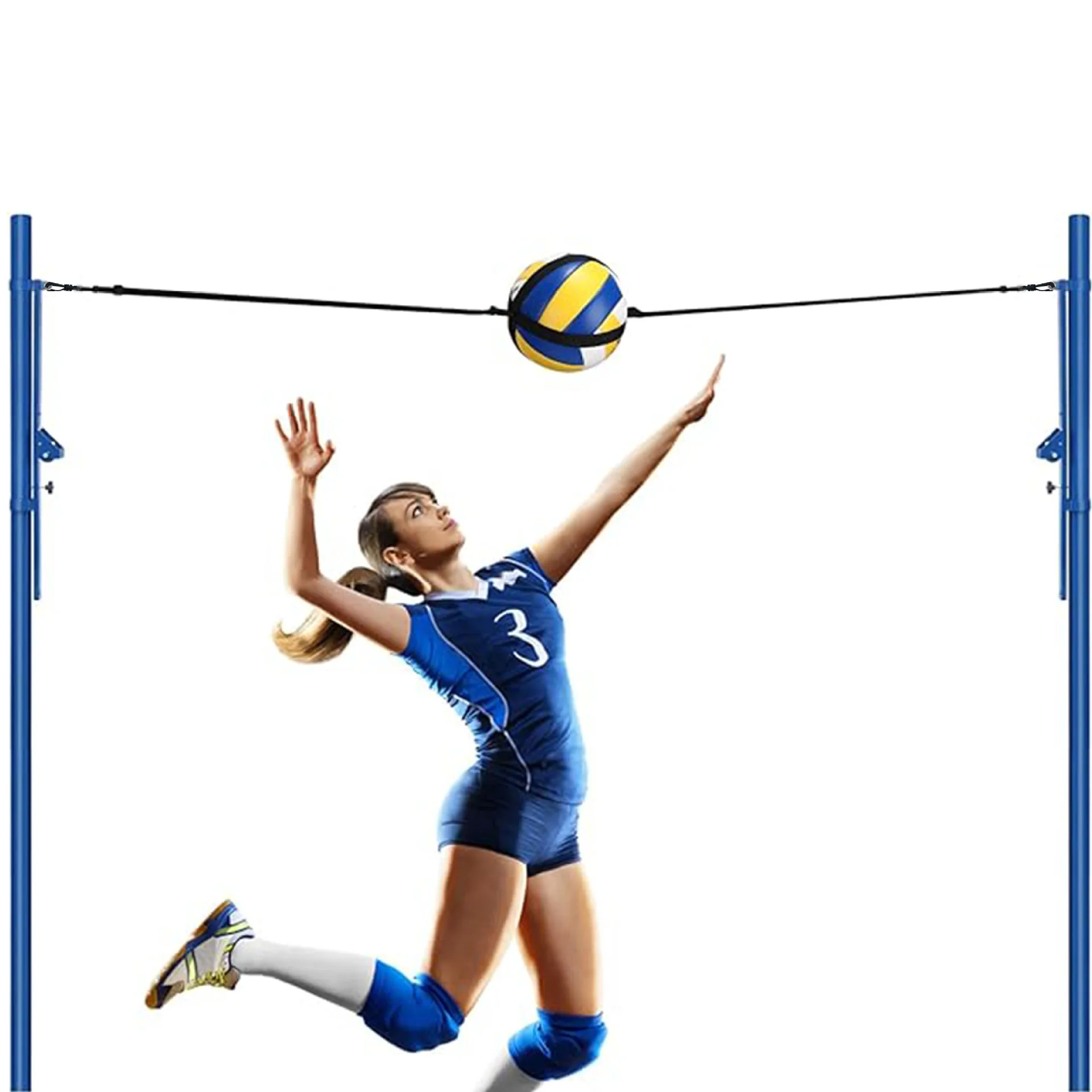 Volleyball Equipment Training Improves Serving Jumping and Arm Swing Mechanics and Spiking Power Volleyball Spike Trainer