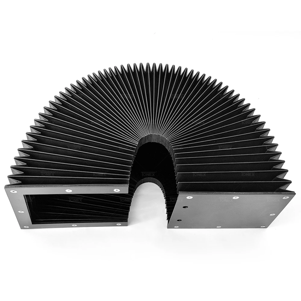 Cnc Machine Telescopic Accordion Guard Shield Retractable Protection