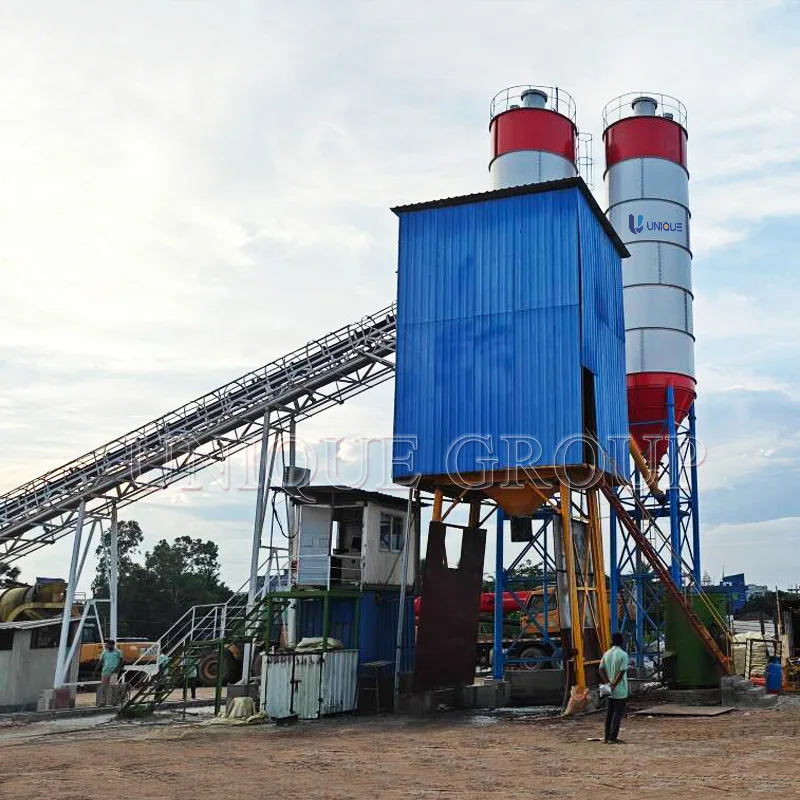 60m3 Ready Mix Concrete Plant Portable Silo Cement Batching Plant