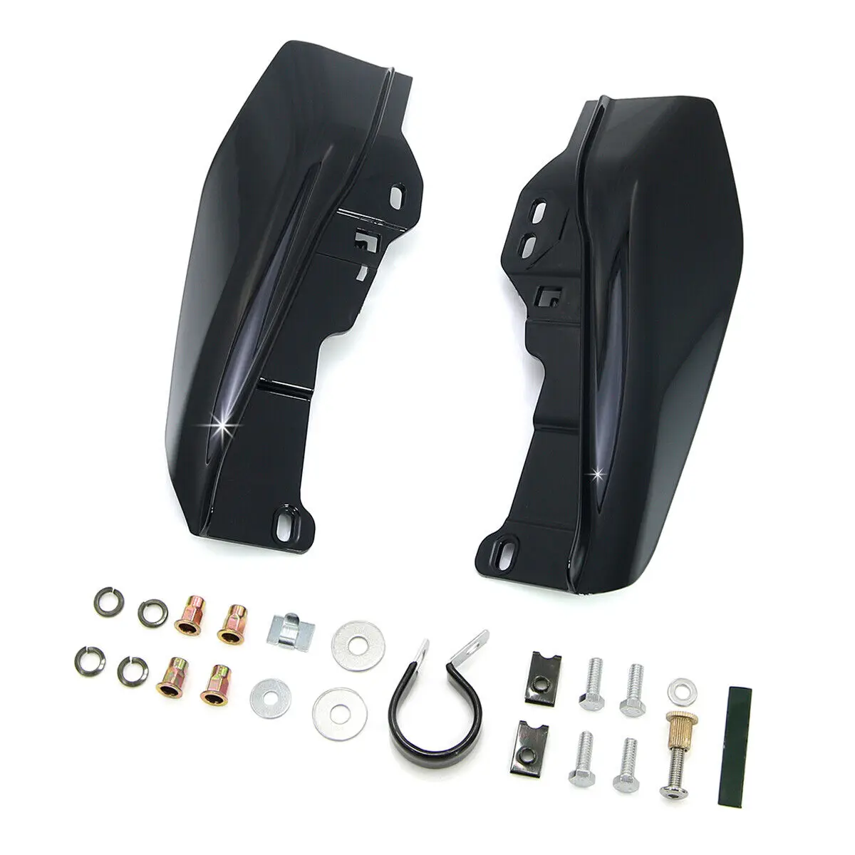 Black Midframe Air Deflectors For Harley Touring Road Street Glide