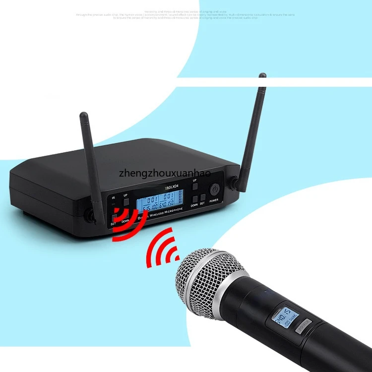 Professional FM GLXD4 Beta87a Handheld Dynamic Mic Vocal Microfone Beta58a Wireless Microphone GLXD4