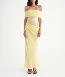 2025 Hot Selling Custom Summer Women Sexy Polyester Stain Long Dress Fashion Mesh Elegant Fitting Casual Lady Dress