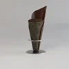 bar chair black gold
