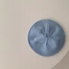 Blue [plain wool beret]