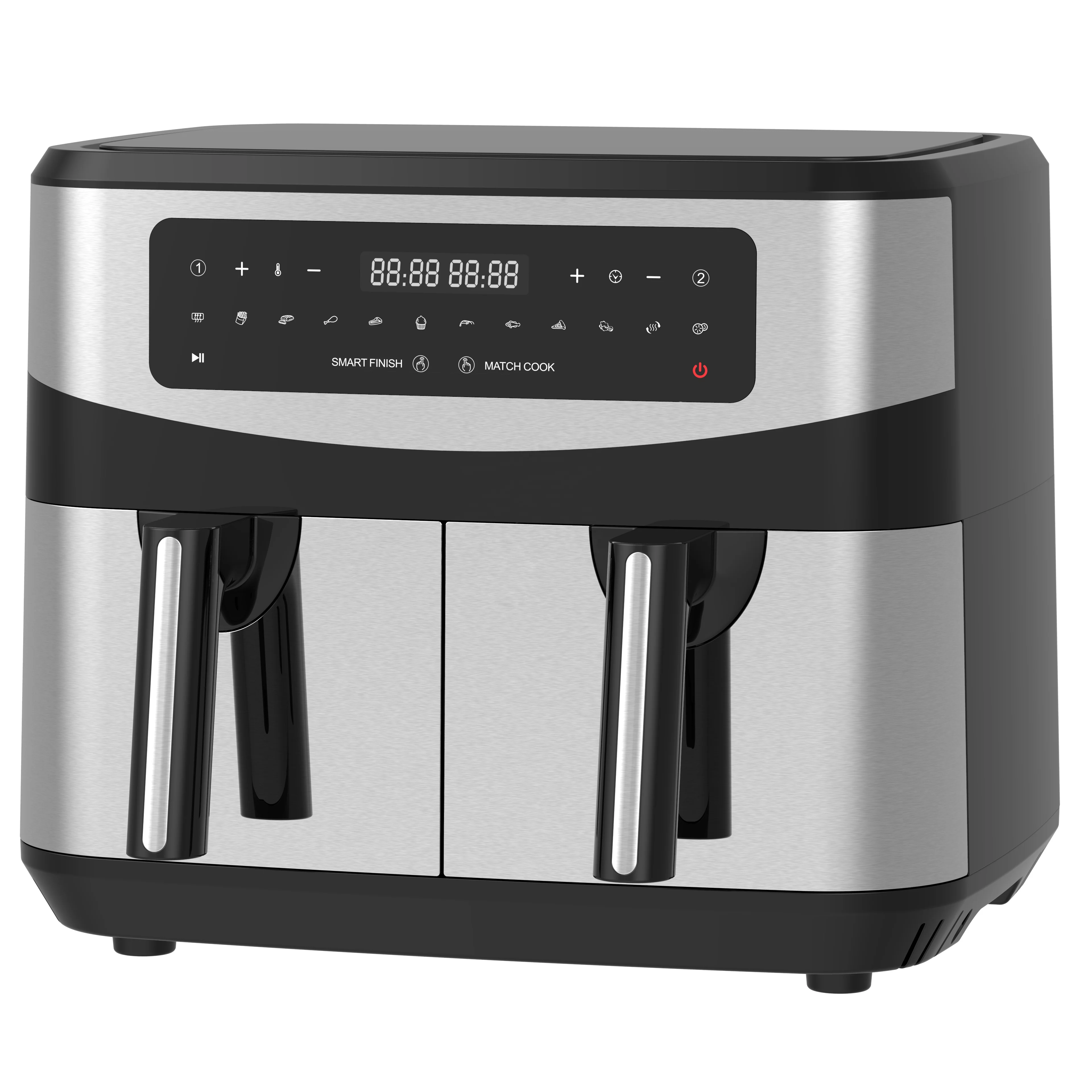 9l Dual Basket Air Fryer With 12 Presets Two Zone Technology