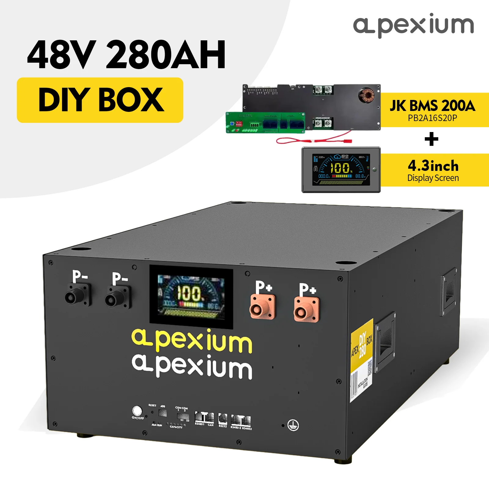 Apexium 280ah Lifepo4 Battery Box Metal Case Shell Ev Catl Rept 280ah ...