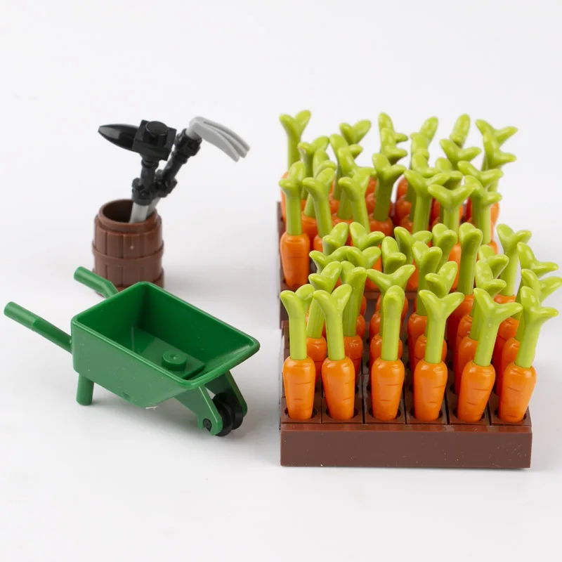 Use for your MOCs Food 8x Genuine LEGO® Carrots