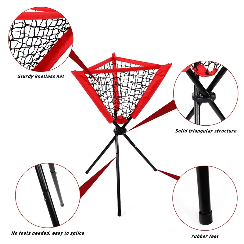 Training Equipment Detachable Batting Rack Practice Pitching Ball Storage Baseball Softball Coaching Accessories