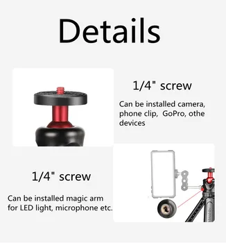 Manbily MT-05 Dslr Phone Vlogger Vlog Tripod Cold Shoe Mobile Phone Tripod Webcam Tripod detail image