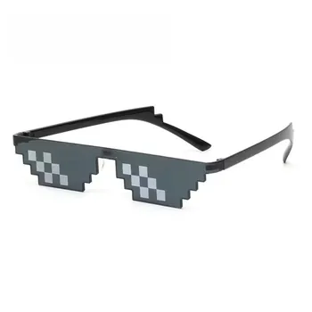 Mosaic Sunglasses Trick Toy Life Glasses Glasses Pixel Black Mosaic Sunglasses Cool Jokes Funny Toys