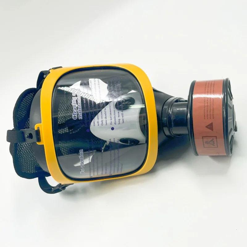 シングルフィルター防火呼吸器を備えた化学薬品用フルフェイス