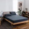 Punto impermeable y anti-ácaro-gris oscuro