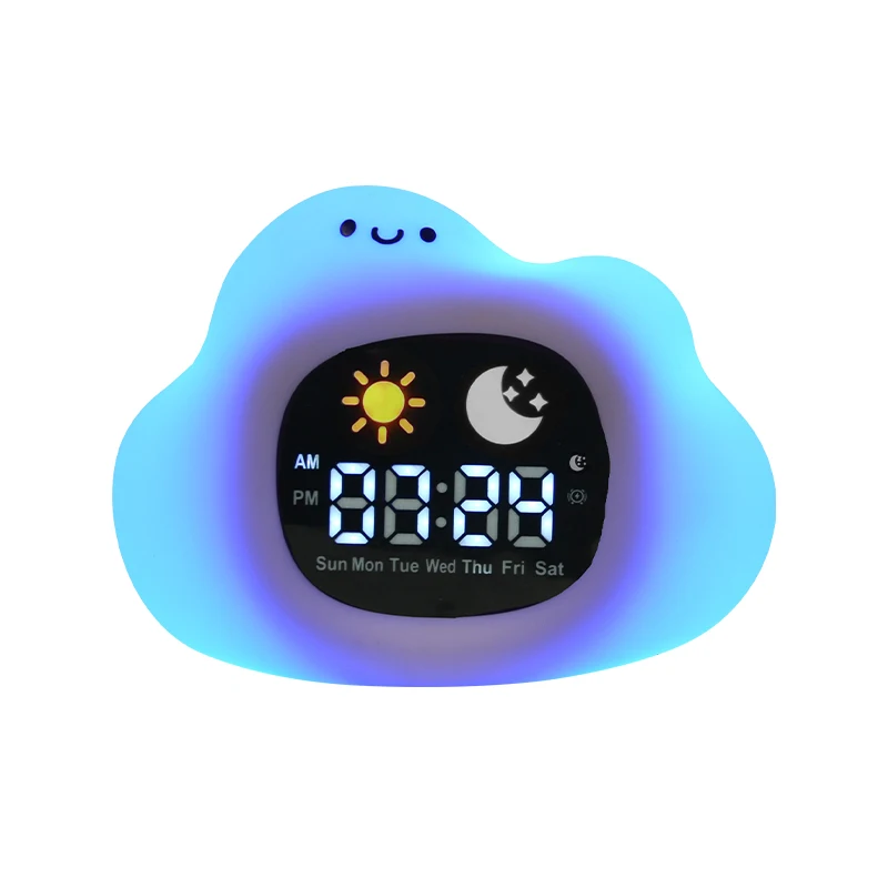 Wholesale Dementia Calendar Led Snooze Alarm Timer For Elderly Screen Mini Digital Desktop Clock