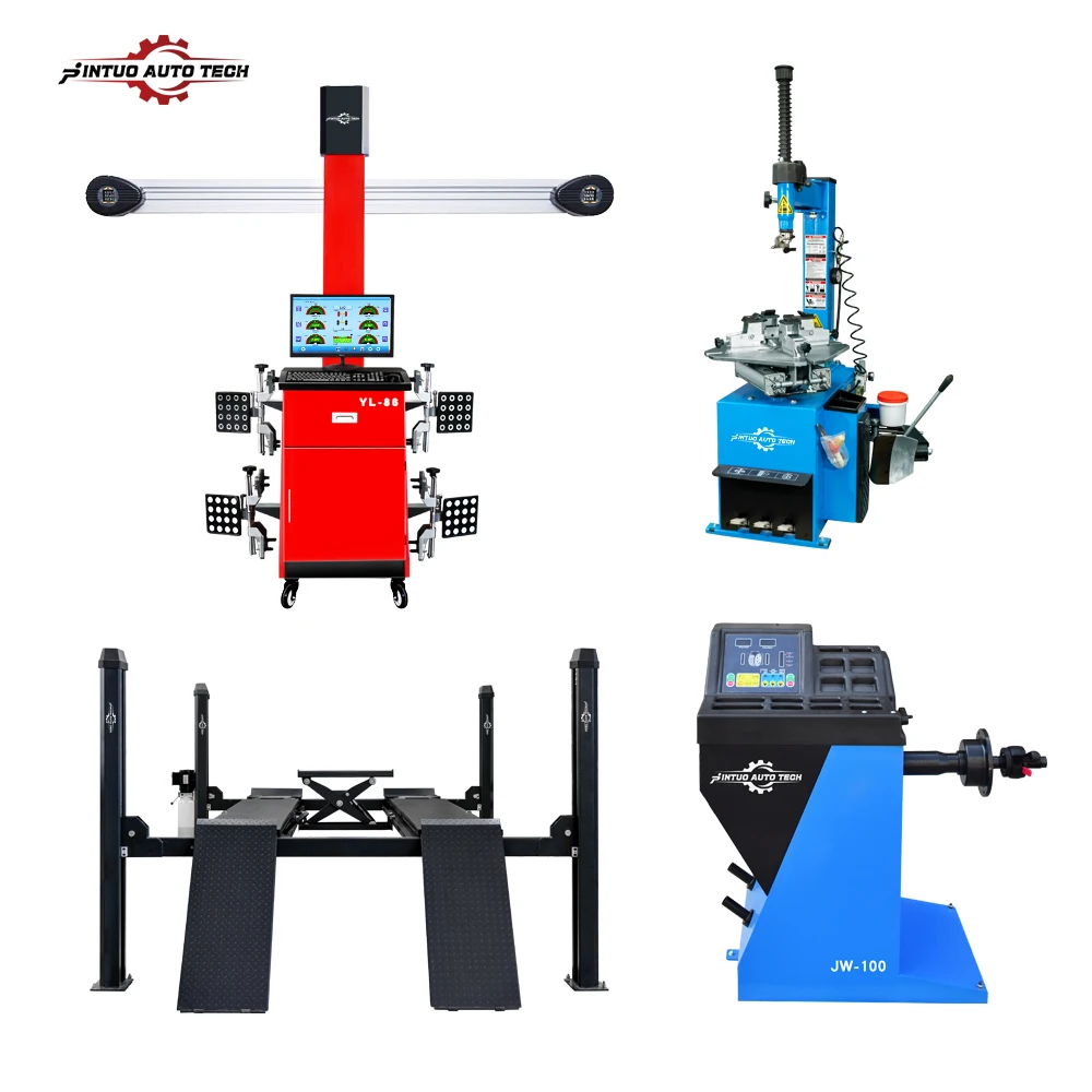 Jintuo 3d Wheel Alignment Machine Equipment Combo Car Alignment Machine 3d Balancing Machine Full Set