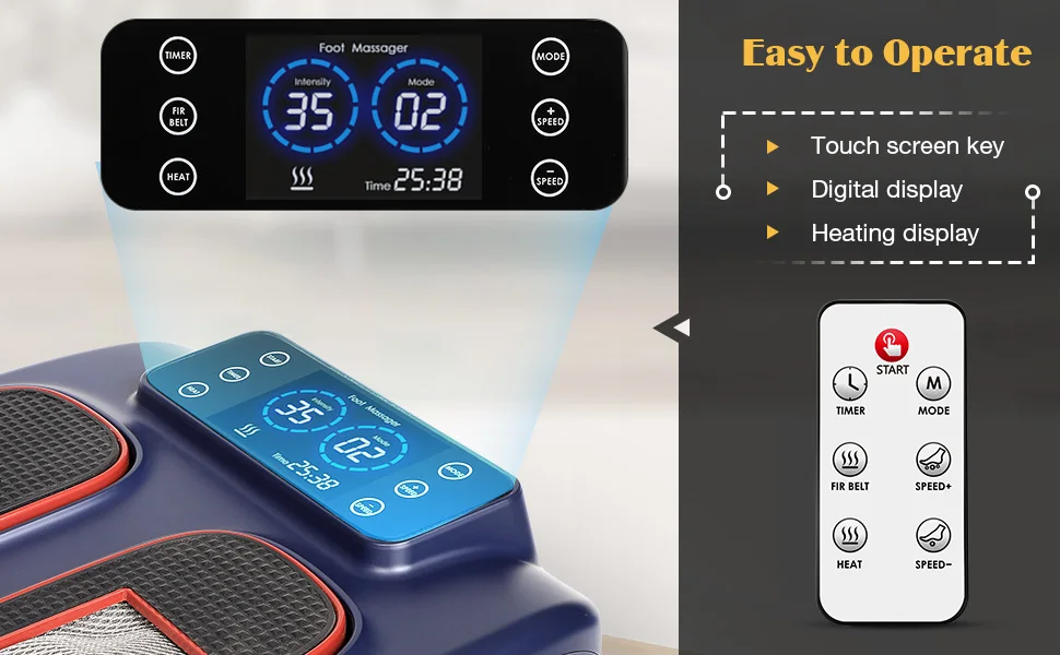 Chinese Foot Massage Machine Model Swing Foot Massager with Heat Shiatsu Kneading and Vibrating