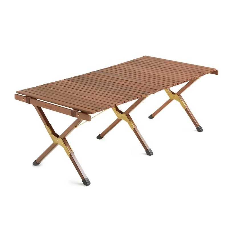 Naturehike Foldable Beech Wood Outdoor Camping Table - Perfect for