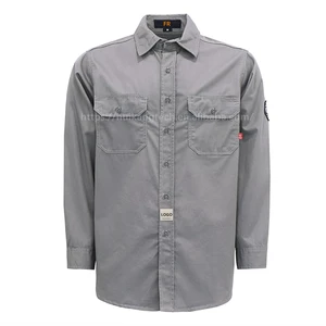 Mens Fr Clothing Welding Shirts Work Salopette Homme Flame Resistant Workwear Safety Welders Jacket