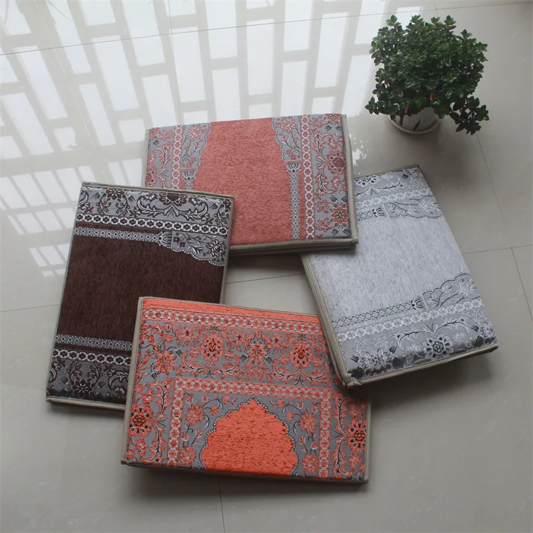 Wholesale Prayer Mat Luxury Middle Eastern Muslim Worship Mat 3d Embossed Folding Foldable