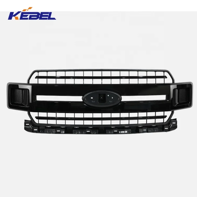 Stylish Matte Black Bar Bumper Grill for Enhanced Protection and Aggressive Look - for Ford F150 2018-2020