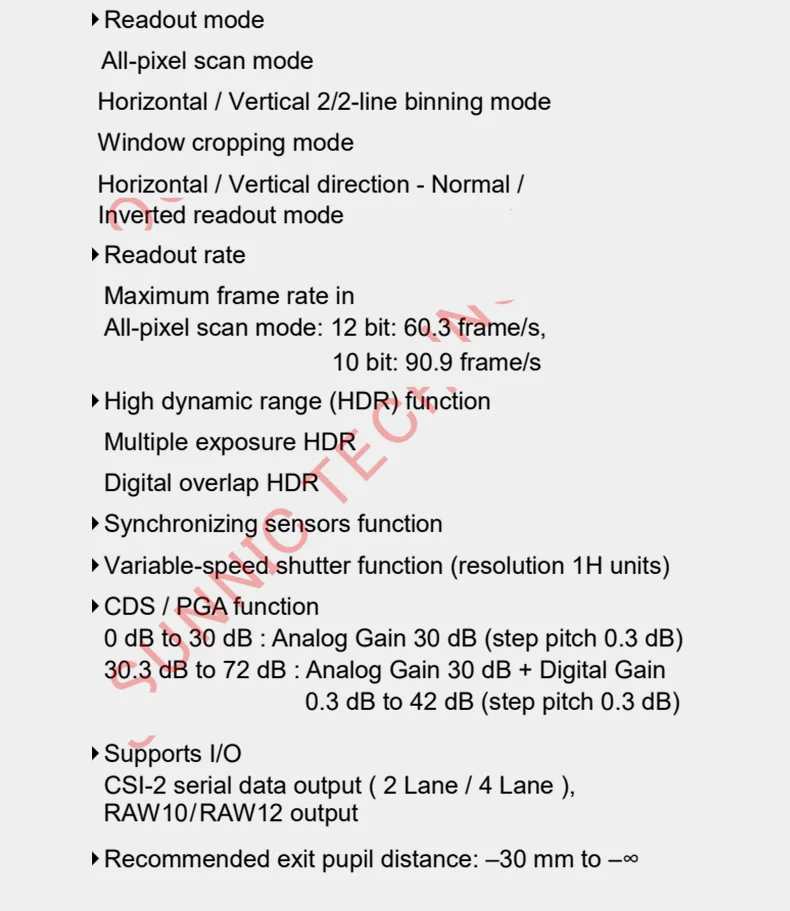 DGZX 4K HD IR-CUT Camera Module Machine Vision Recognition MIPI PCB Hardboard IMX415 8 Megapixel Support Wide Dynamic插图2