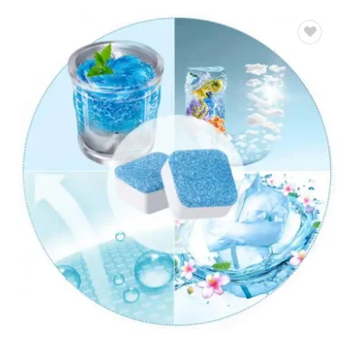 4pcs/8pcs/12pcs Tab Washing Machine Cleaner Washer Cleaning Detergent Effervescent Tablet for dropshipping