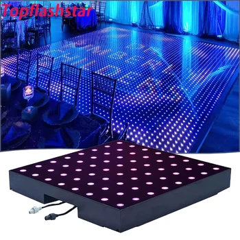 8*8 Pixel Led Dance Floor Wired Wireless RGB 3in1 2ft by 2ft  Digital LED Dance Floor For Nightclub Party