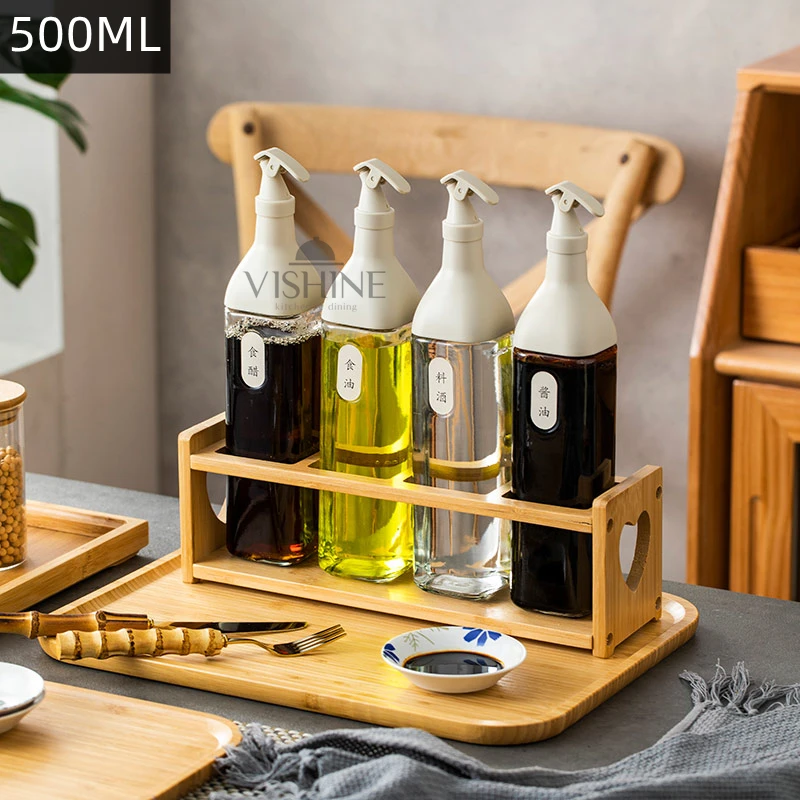 Oil Pot Ceramic Seal Oil Pot Restaurant Home Kitchen Olive Oil Bottle Leak-Proof Vinegar Bottle Wine Wine Seasoning Bottle with lid-1 