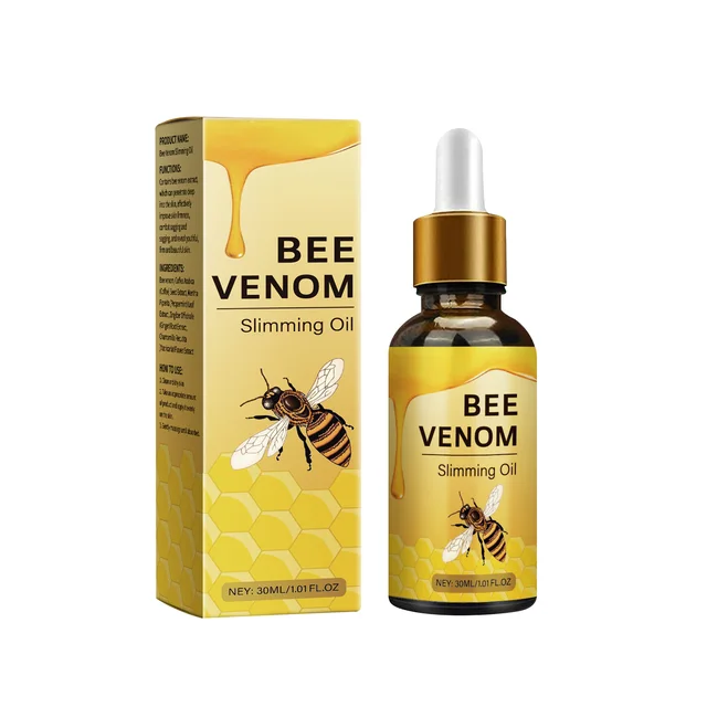 30ml Bee Venom Fat Burning Oil Body Slimming Fat Loss Essential Oil for Weight Loss