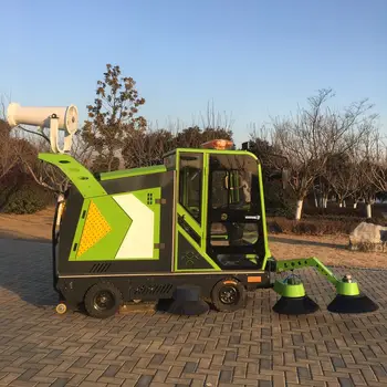 Industrial Road Sweeper High Pressure Water Gun And Sprayer All In One Street Floor Cleaning Machine Car Sweeper