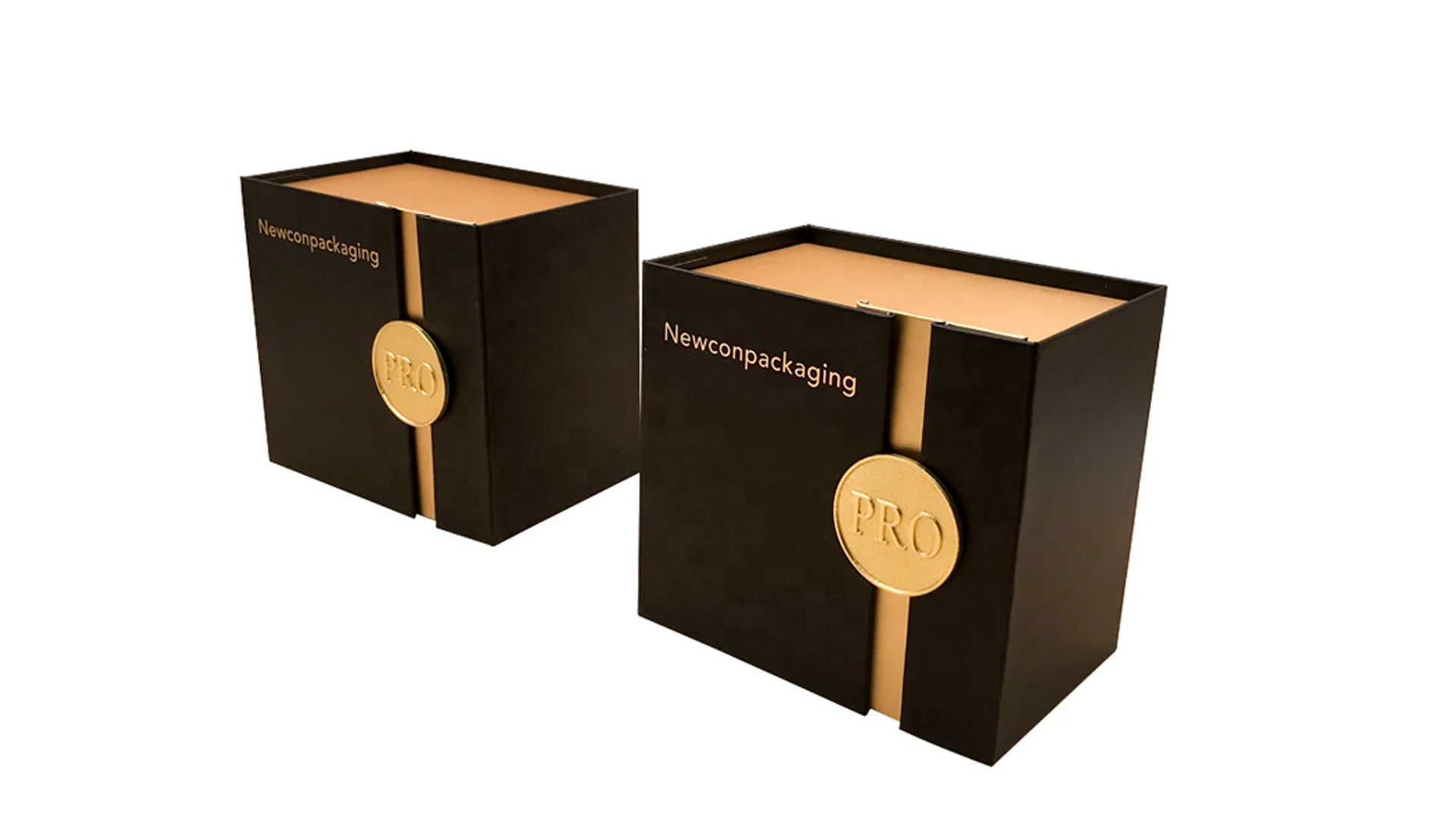 Luxury Paper Tube Gift Set Cylindrical Round Black White Travel Size