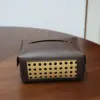 Small size, dark wood grain, 16*10*7.5cm, 72g