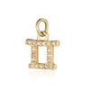 Gold gemini-single pendant