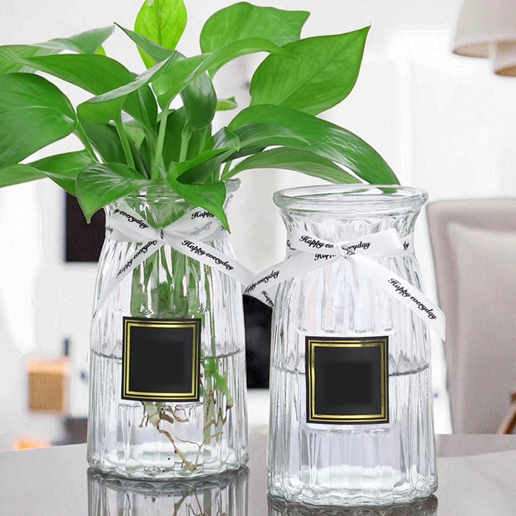 Wholesale Customized Luxury Transparent  Cylinder Modern Glass Flower Vase Contemporary Design for Wedding Party Ornaments
